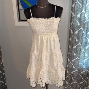 American Eagle Smocked Eyelet Mini Sundress SZ Small